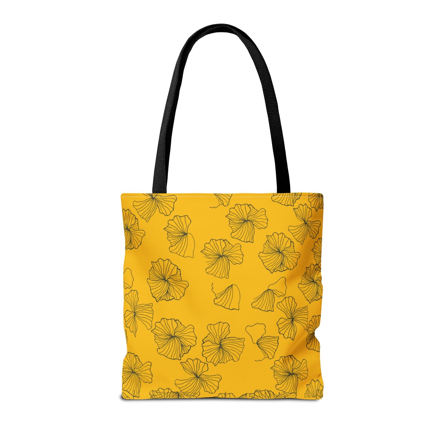 Kitty Poppy Tote Bag Yellow