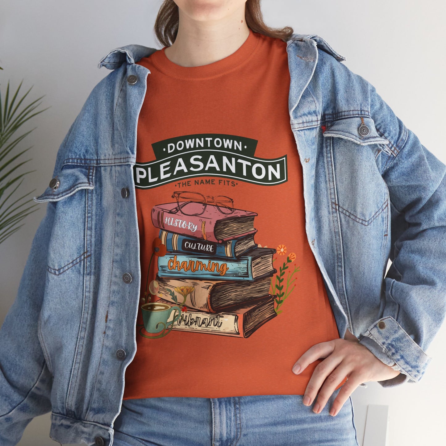 Downtown Pleasanton Bookstack Adult Tee