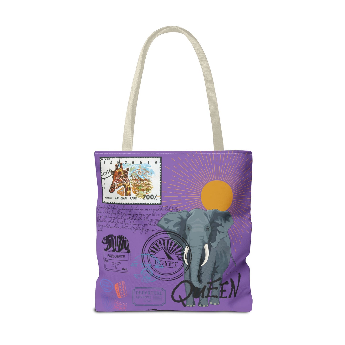 Keep Ya' Head Up Tote Bag - Purple