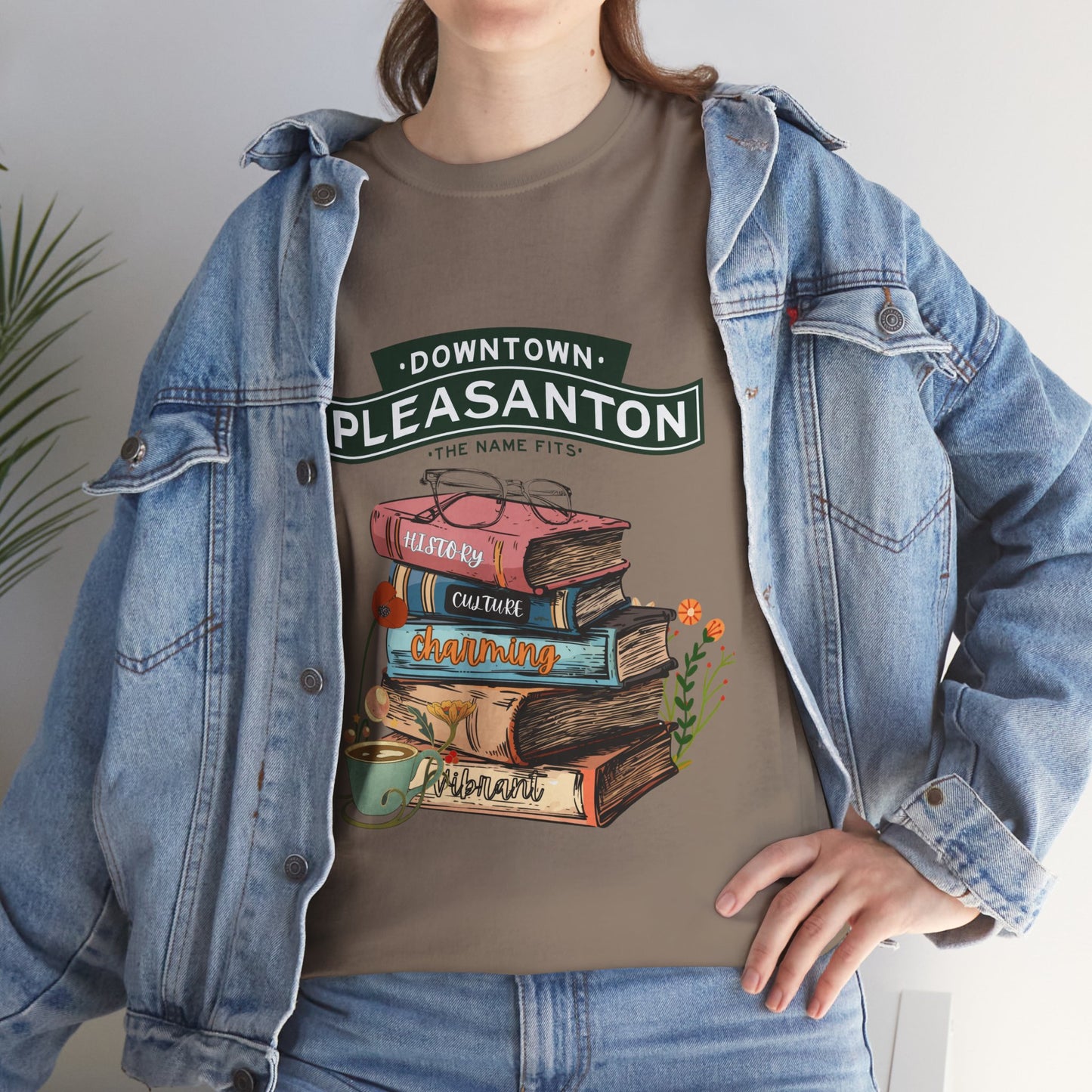 Downtown Pleasanton Bookstack Adult Tee