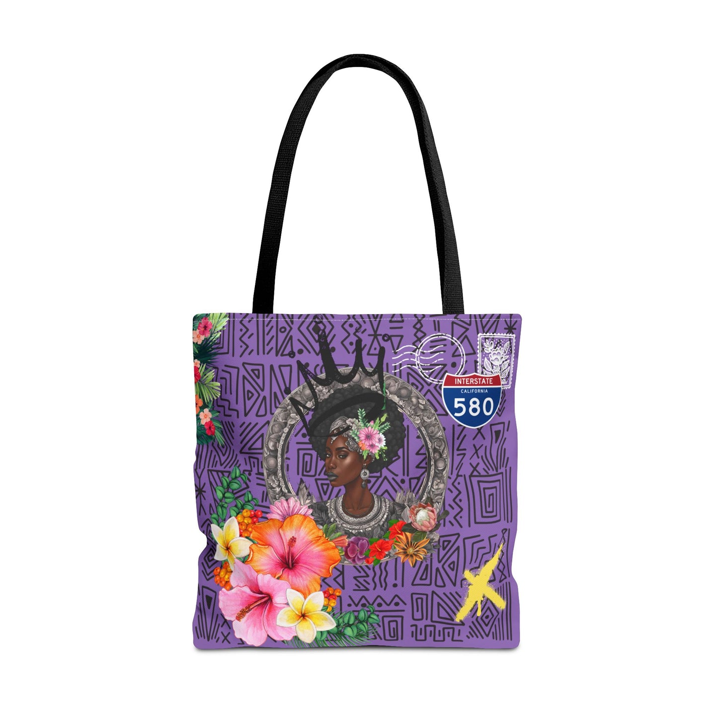 Keep Ya' Head Up Tote Bag - Purple