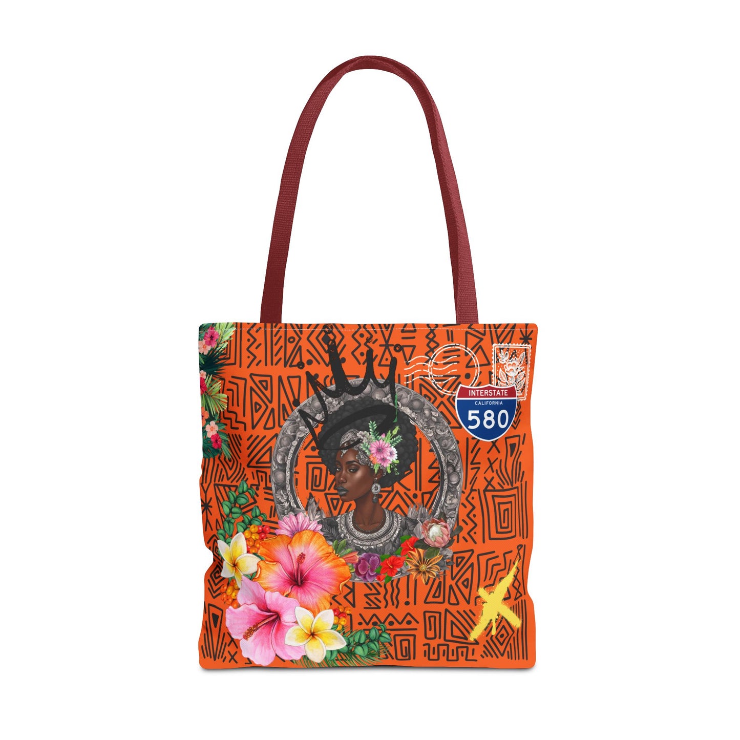 Keep Ya' Head Up Tote Bag - Orange