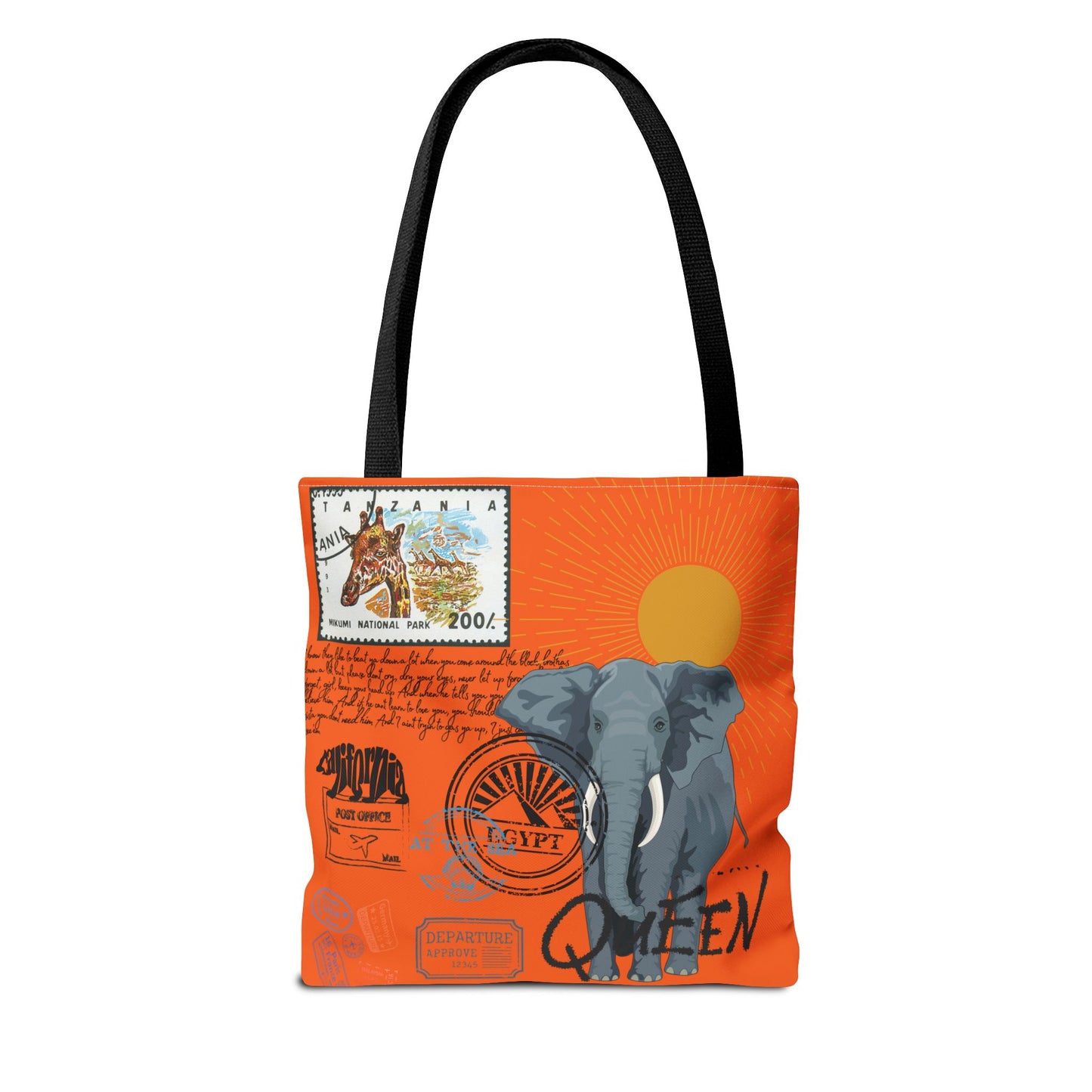 Keep Ya' Head Up Tote Bag - Orange