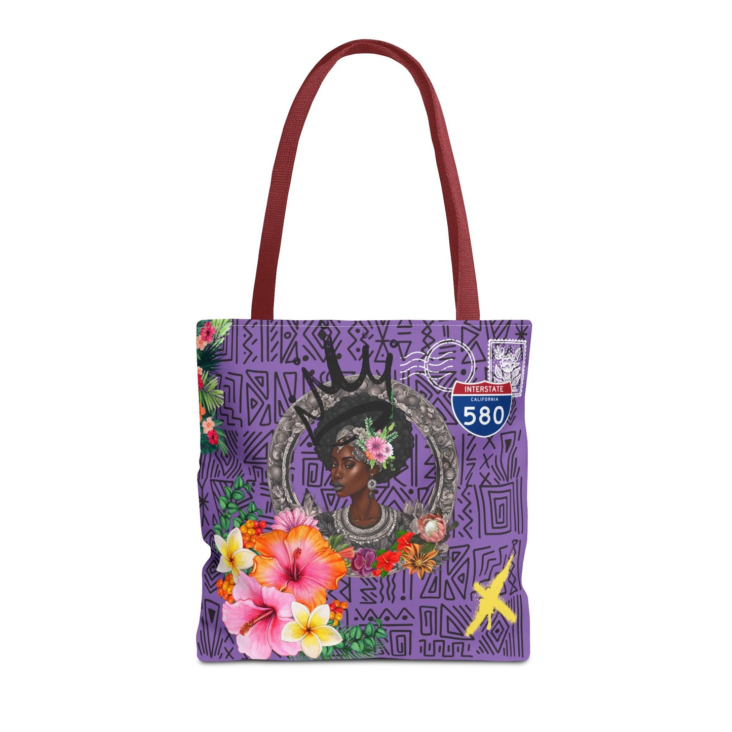 Keep Ya' Head Up Tote Bag - Purple