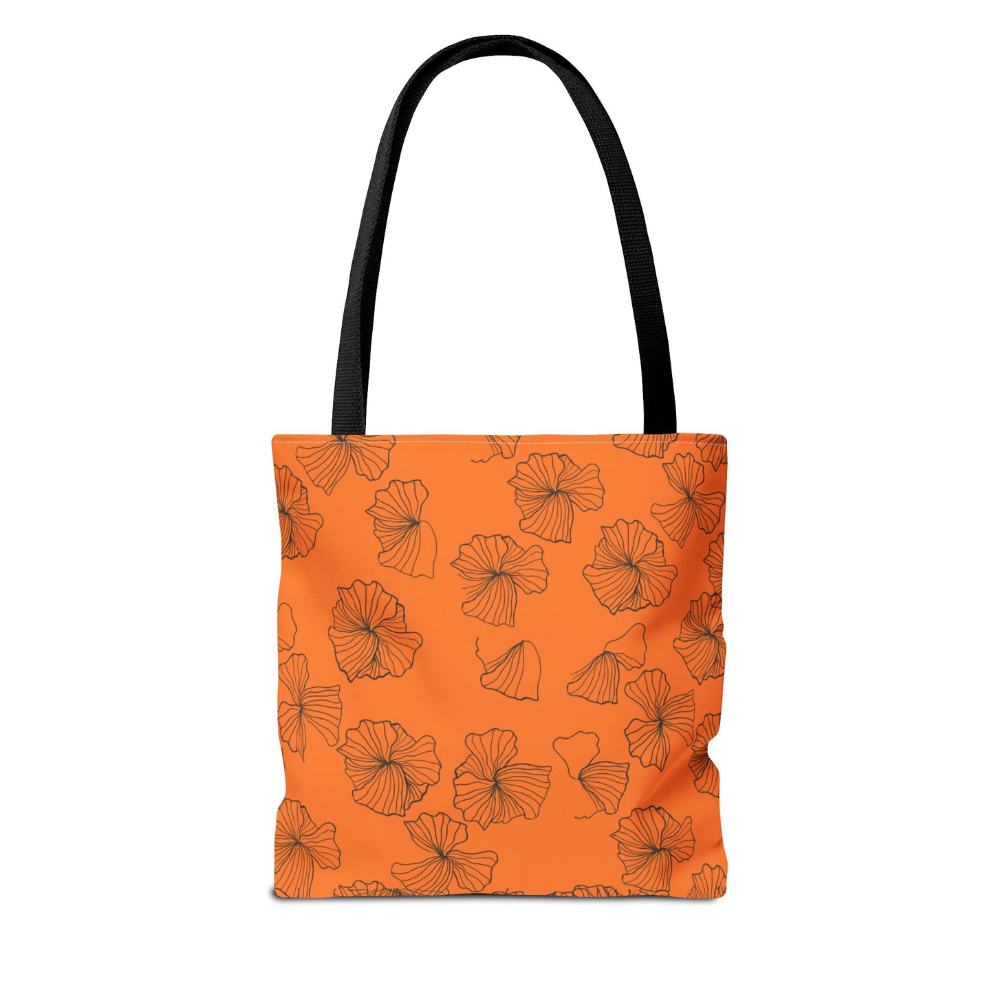 Kitty Poppy Tote Bag Orange