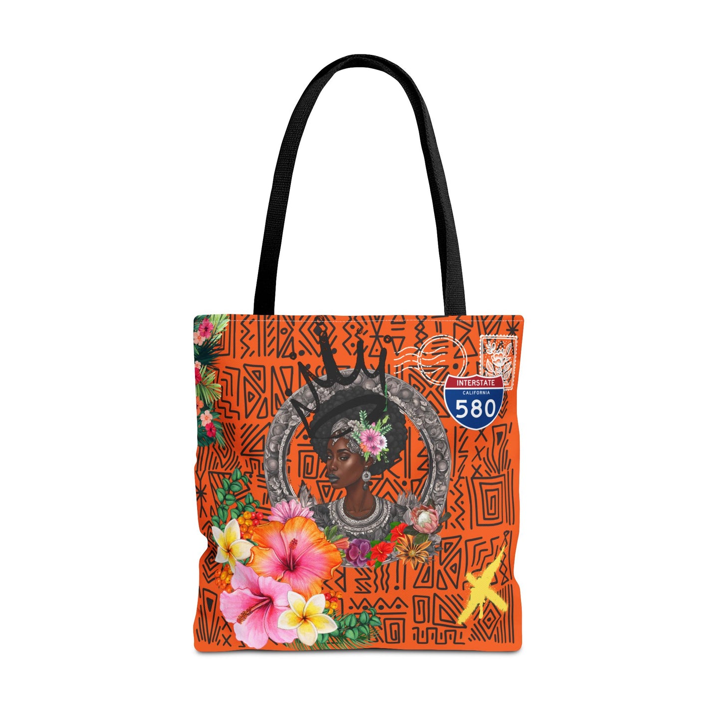 Keep Ya' Head Up Tote Bag - Orange