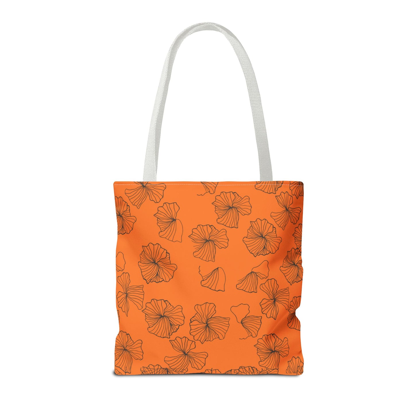 Kitty Poppy Tote Bag Orange