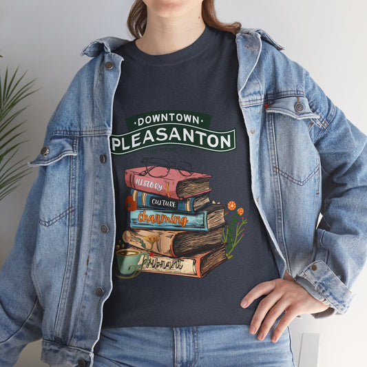 Downtown Pleasanton Bookstack Adult Tee