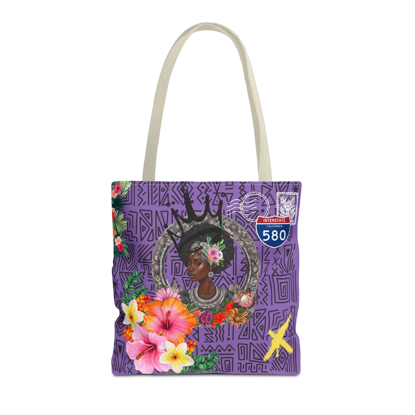 Keep Ya' Head Up Tote Bag - Purple