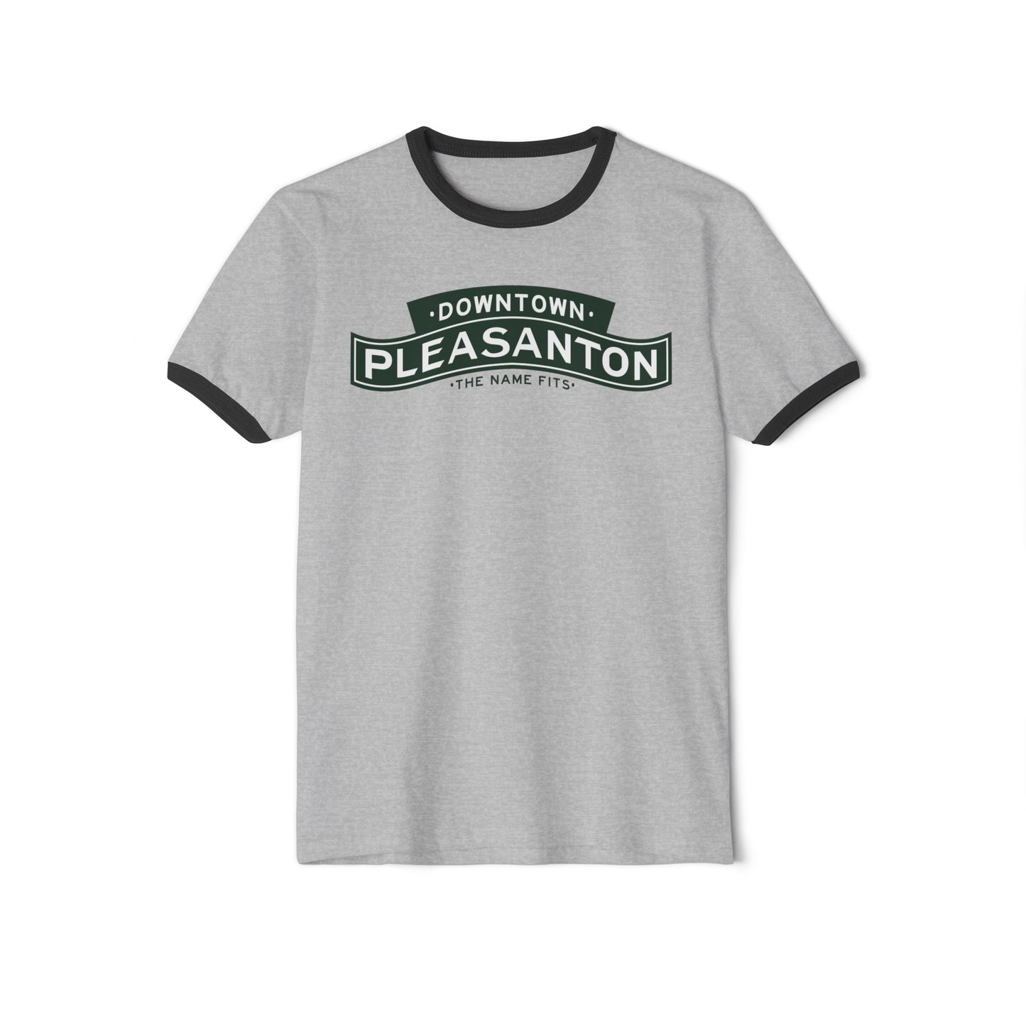 Downtown Pleasanton Logo Ringer Tee - Adult