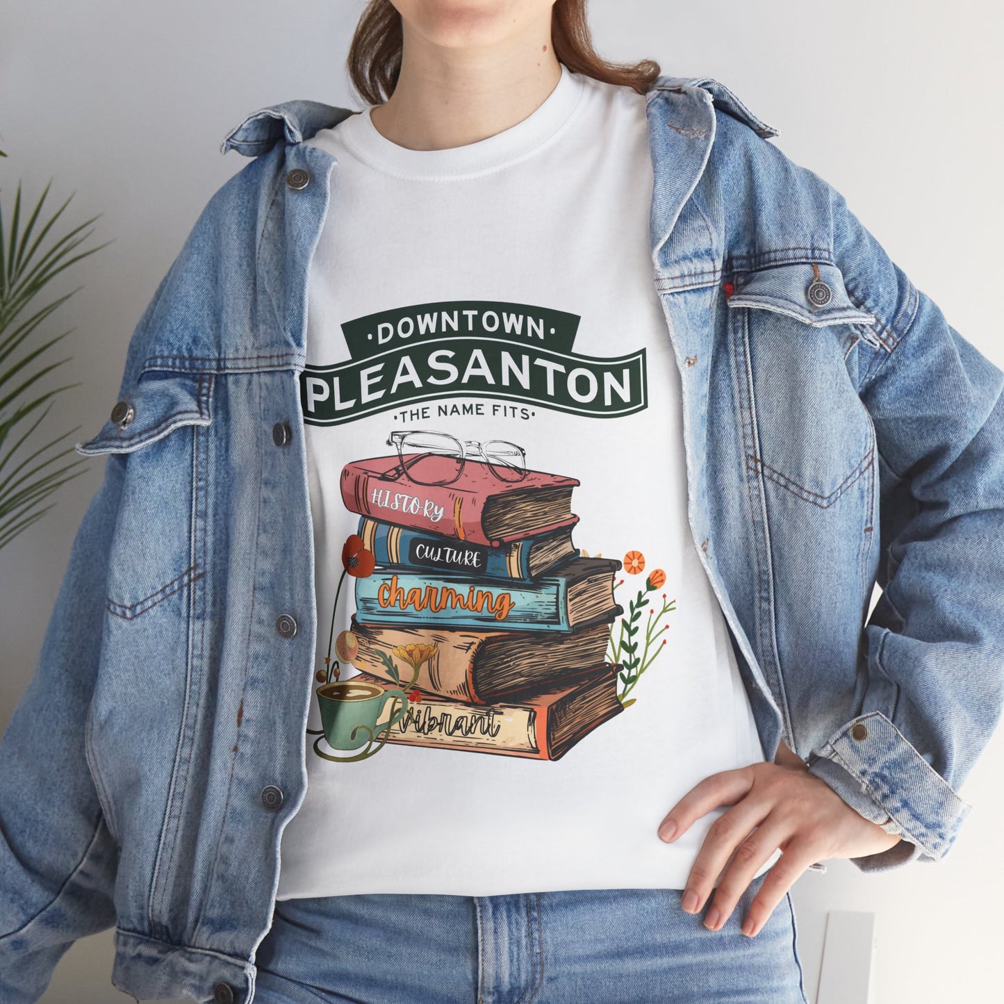 Downtown Pleasanton Bookstack Adult Tee