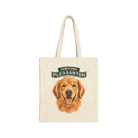 Downtown Pleasanton Golden Retreiver Tote Bag