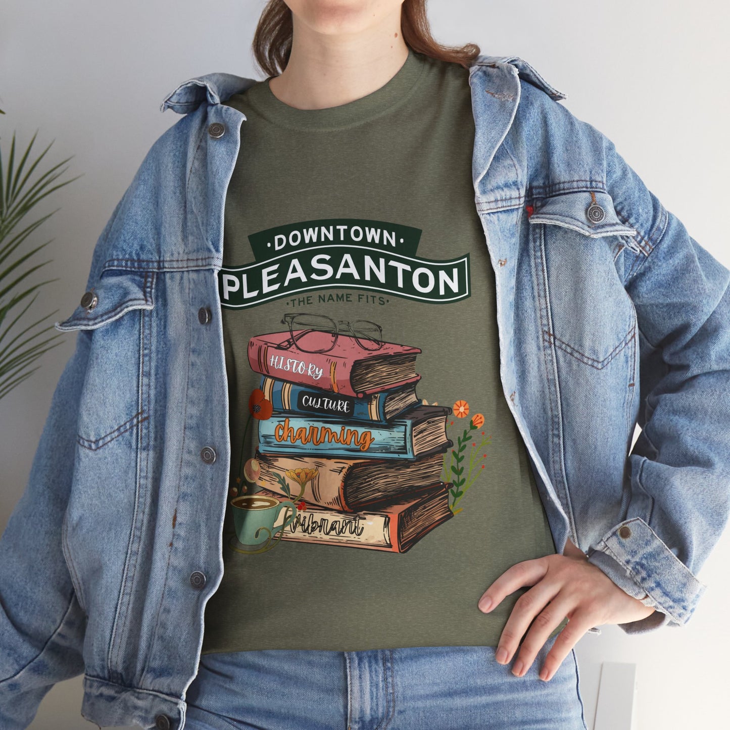 Downtown Pleasanton Bookstack Adult Tee