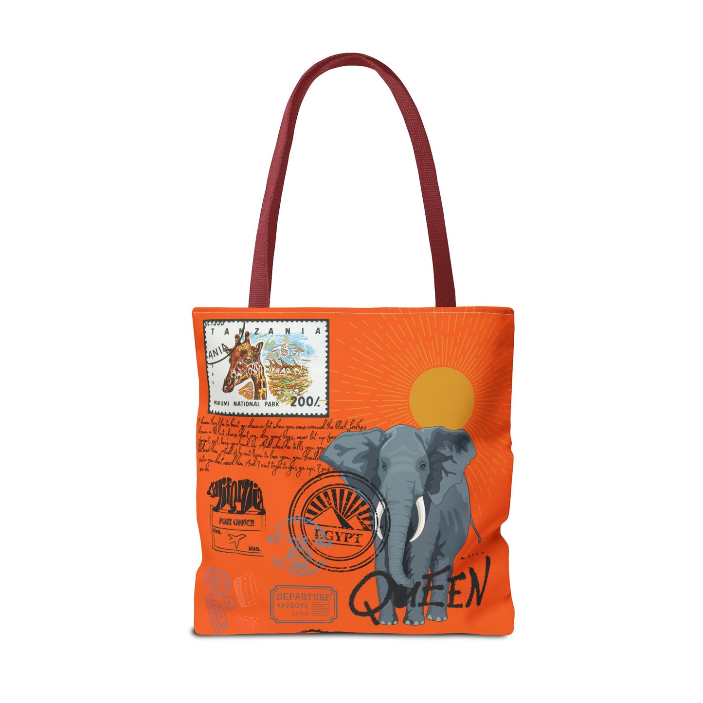 Keep Ya' Head Up Tote Bag - Orange