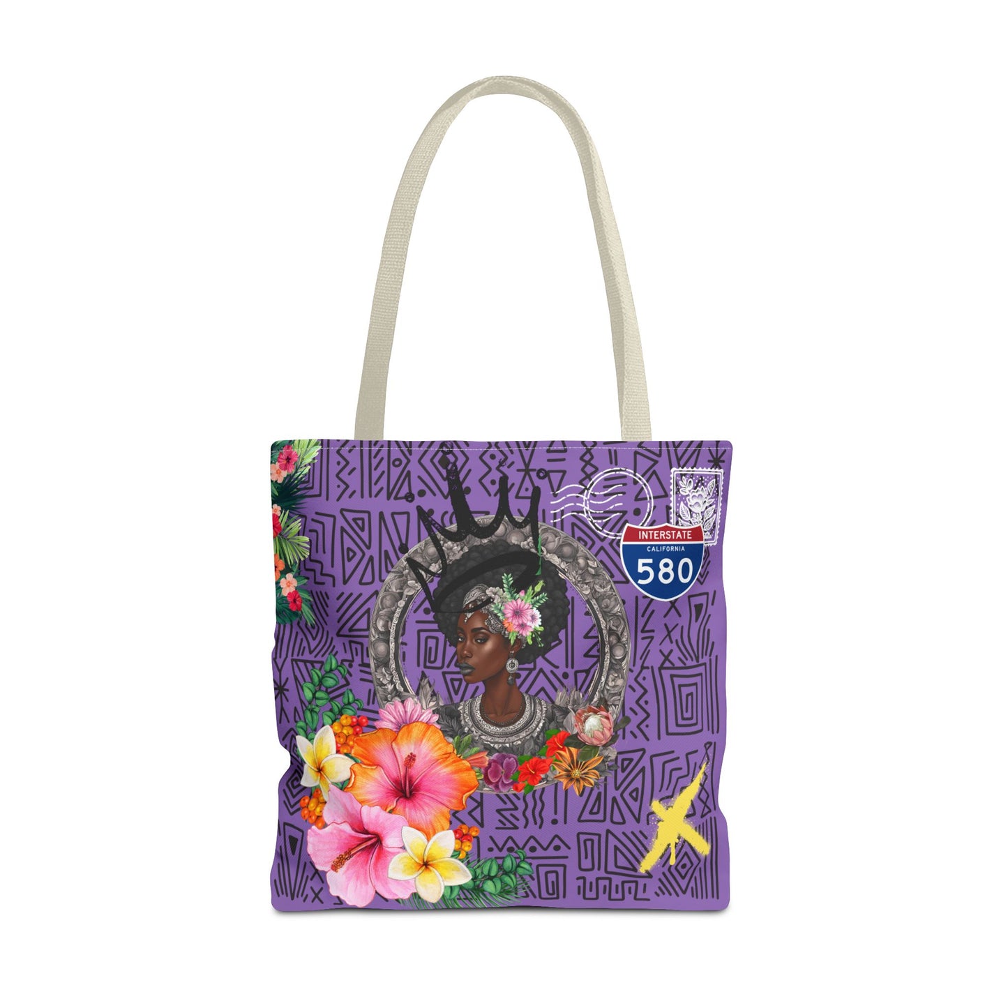 Keep Ya' Head Up Tote Bag - Purple