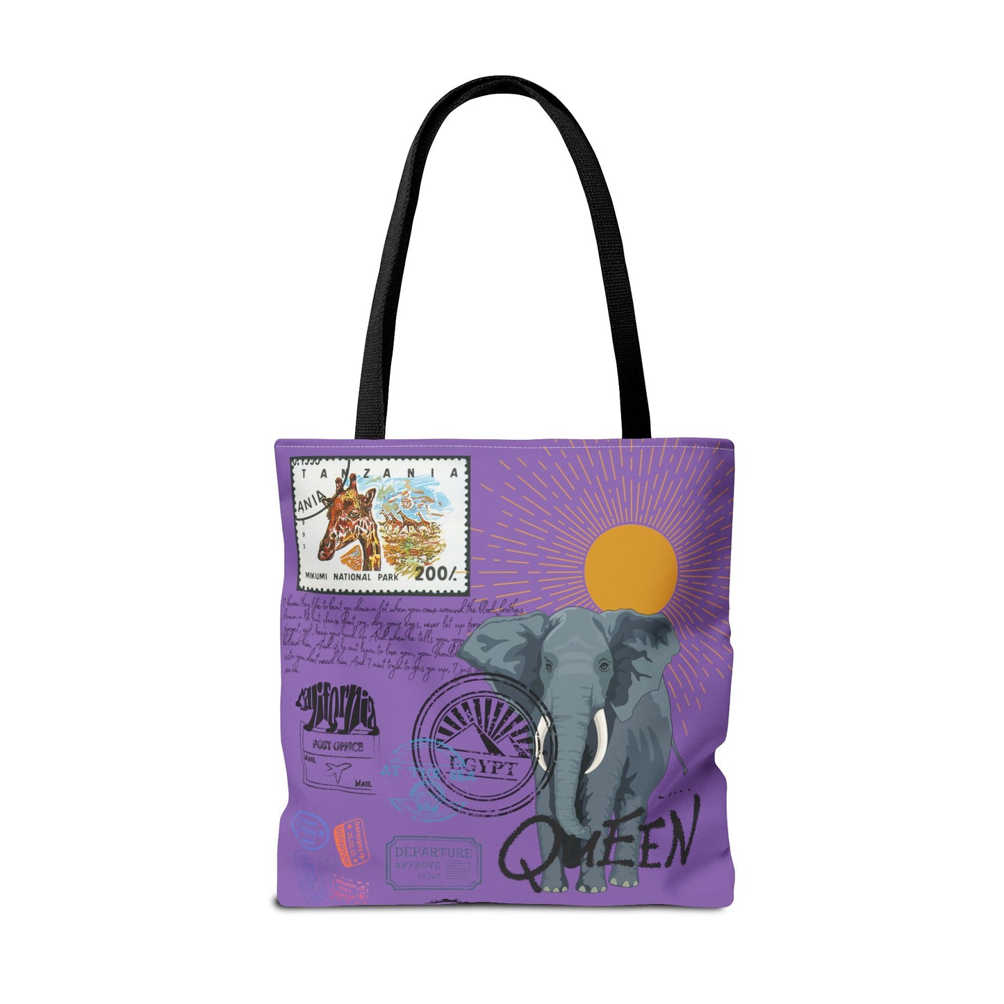 Keep Ya' Head Up Tote Bag - Purple