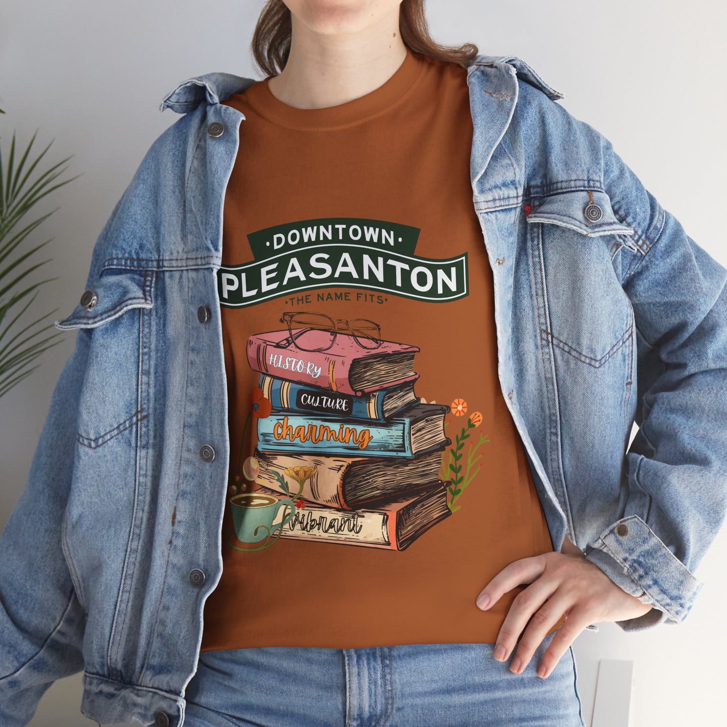 Downtown Pleasanton Bookstack Adult Tee