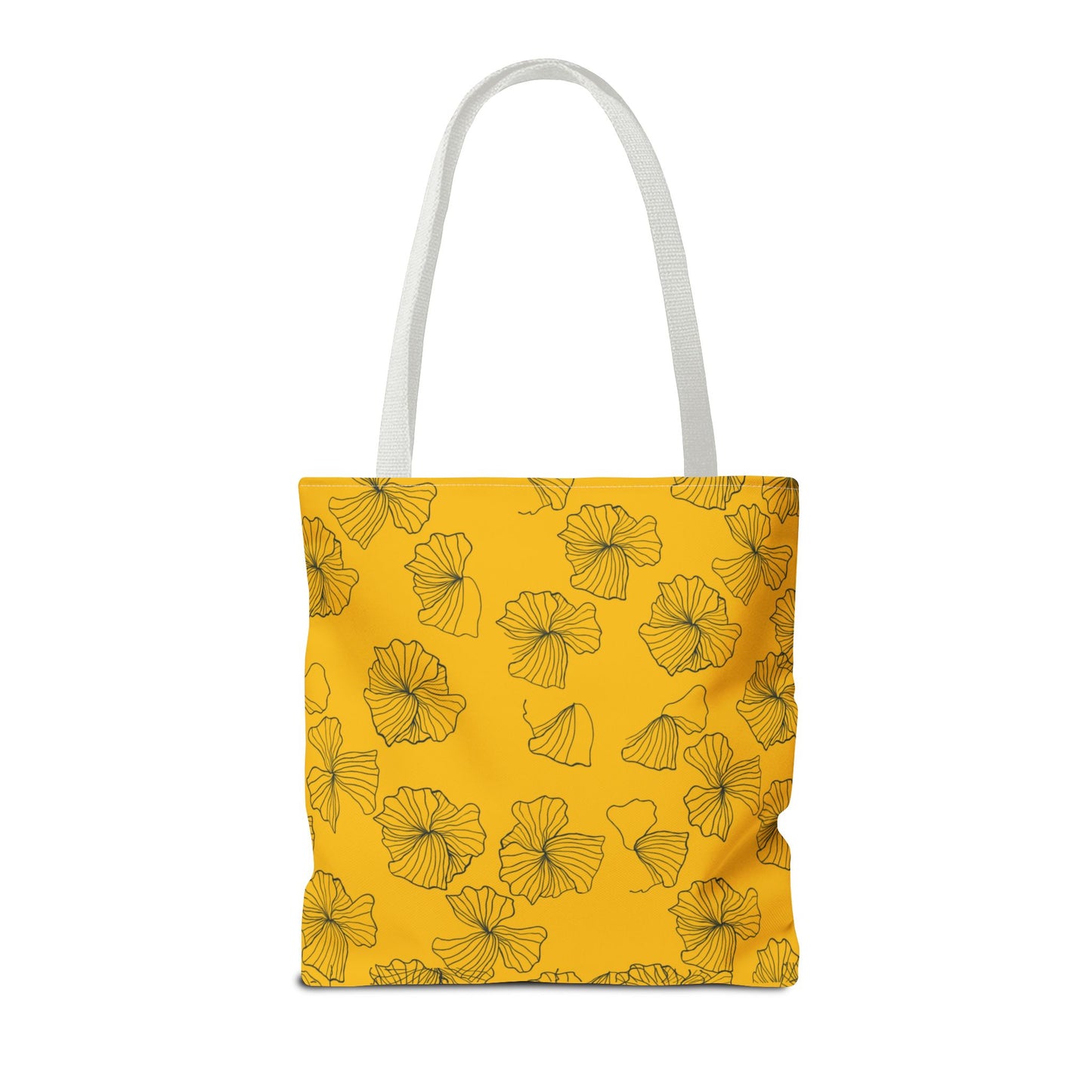 Kitty Poppy Tote Bag Yellow