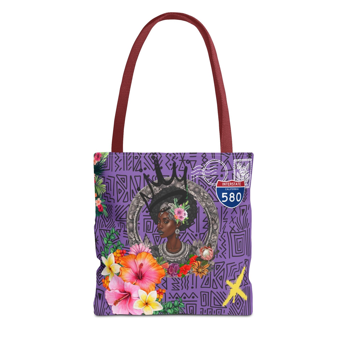 Keep Ya' Head Up Tote Bag - Purple