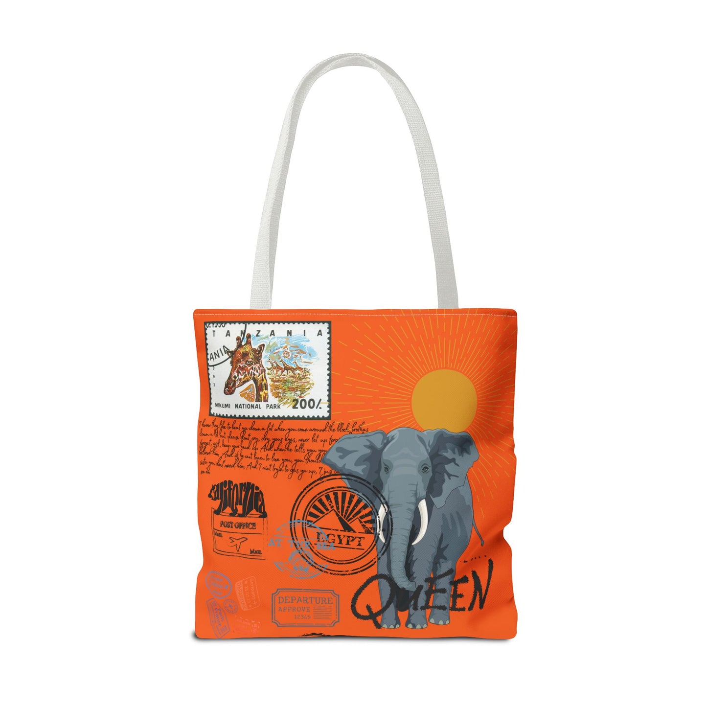 Keep Ya' Head Up Tote Bag - Orange