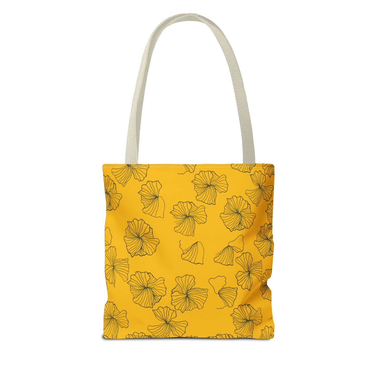 Kitty Poppy Tote Bag Yellow