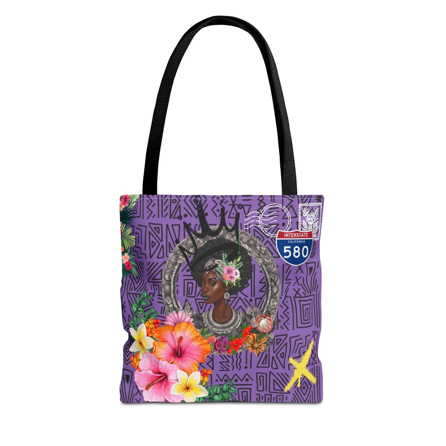 Keep Ya' Head Up Tote Bag - Purple