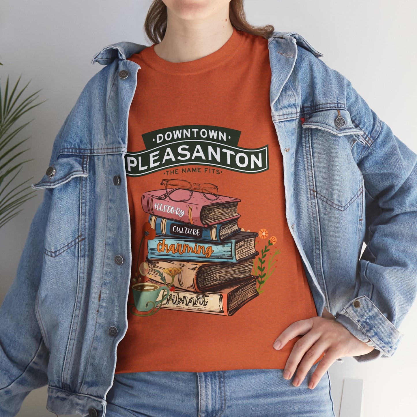 Downtown Pleasanton Bookstack Adult Tee