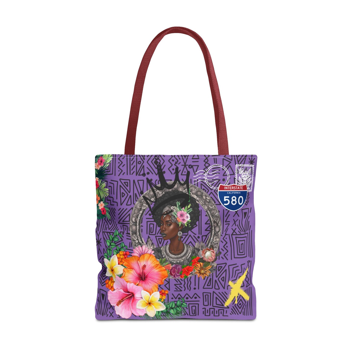 Keep Ya' Head Up Tote Bag - Purple