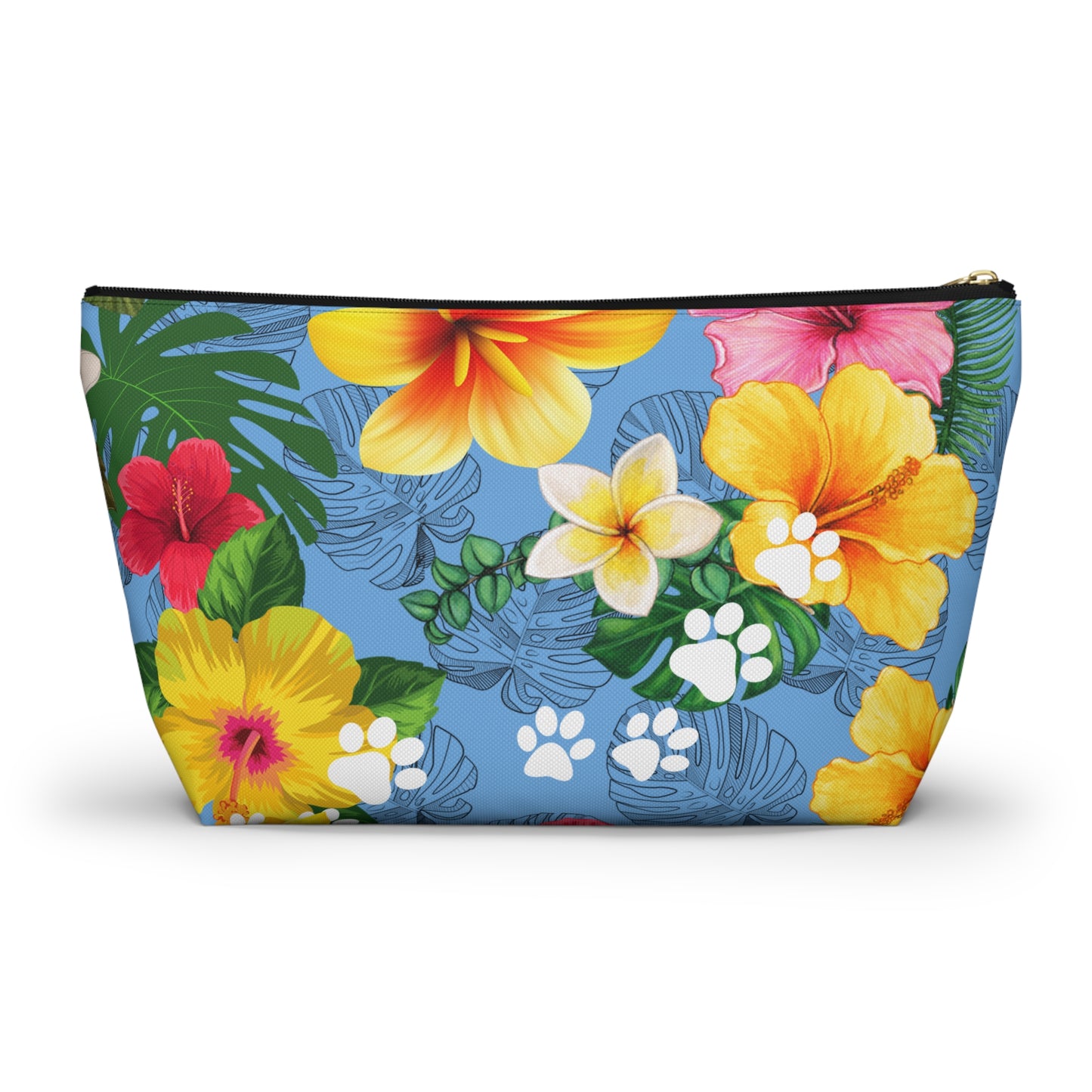 Flower Rrrotie Accessory Pouch Blue