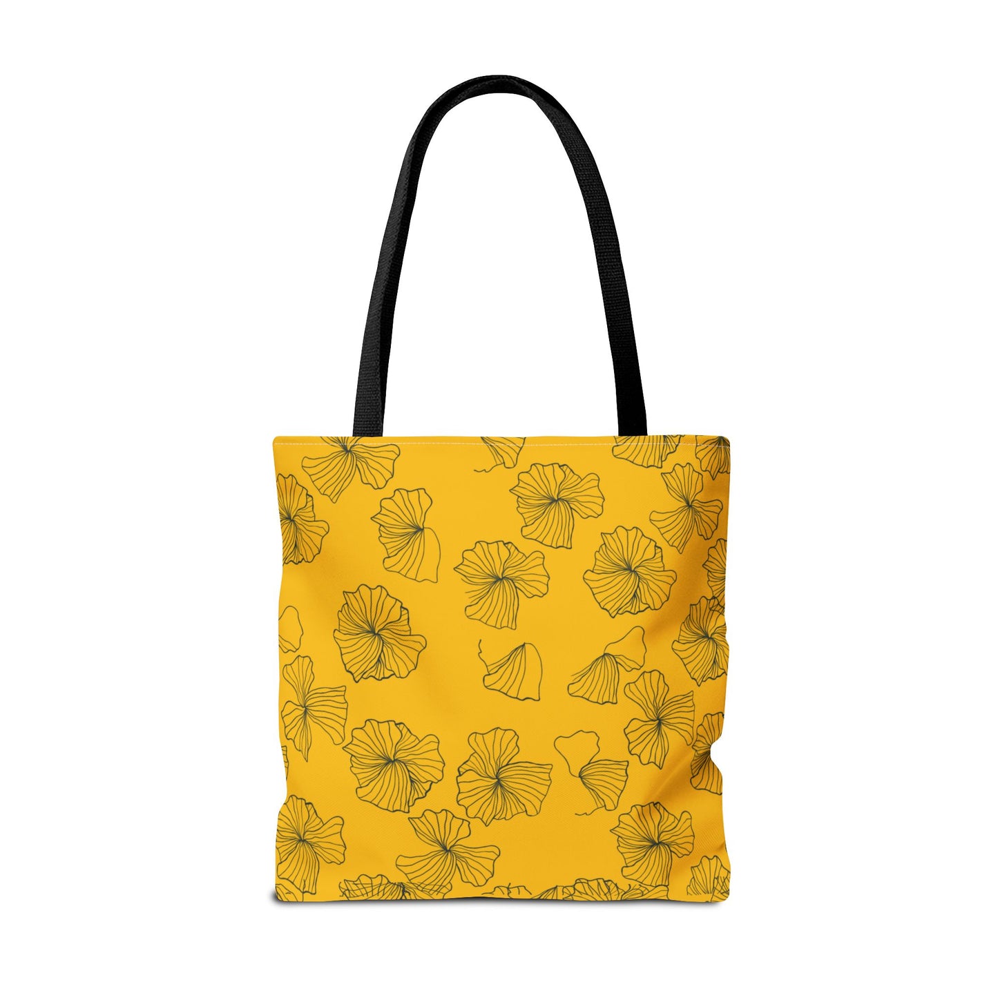 Kitty Poppy Tote Bag Yellow