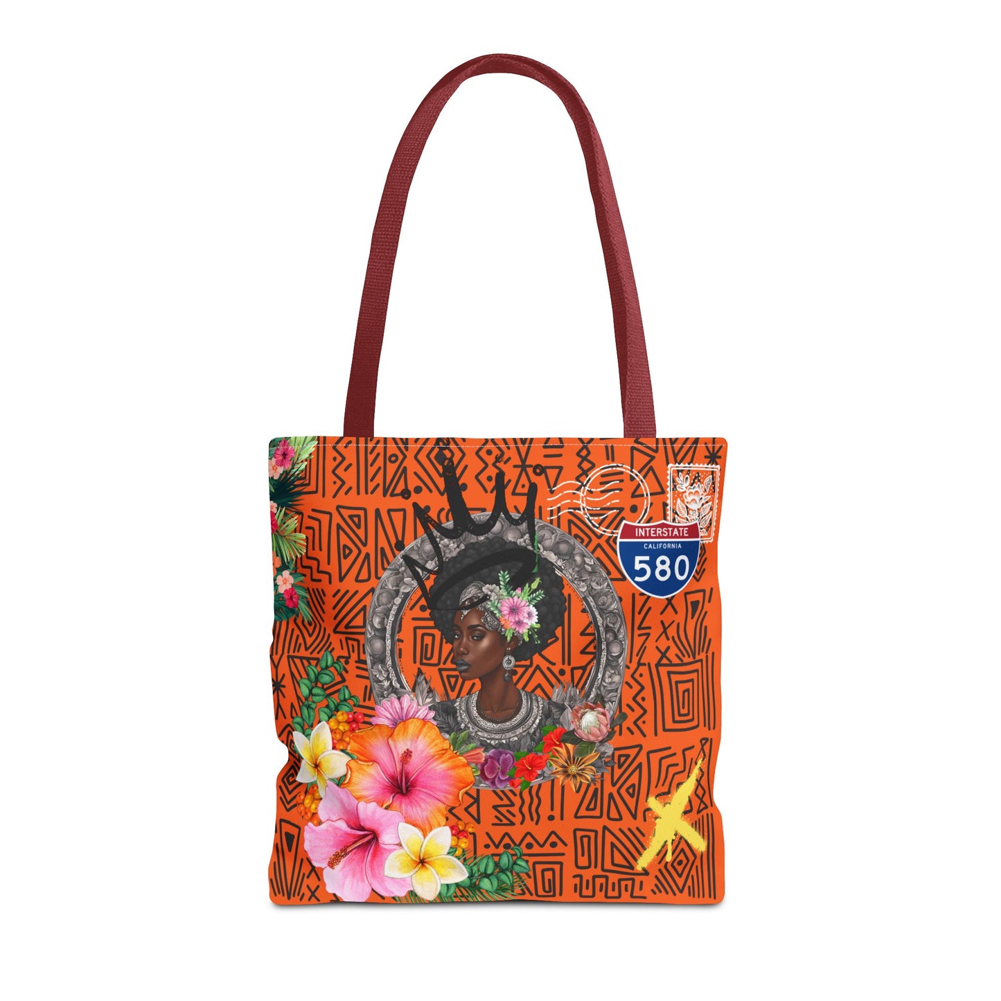 Keep Ya' Head Up Tote Bag - Orange