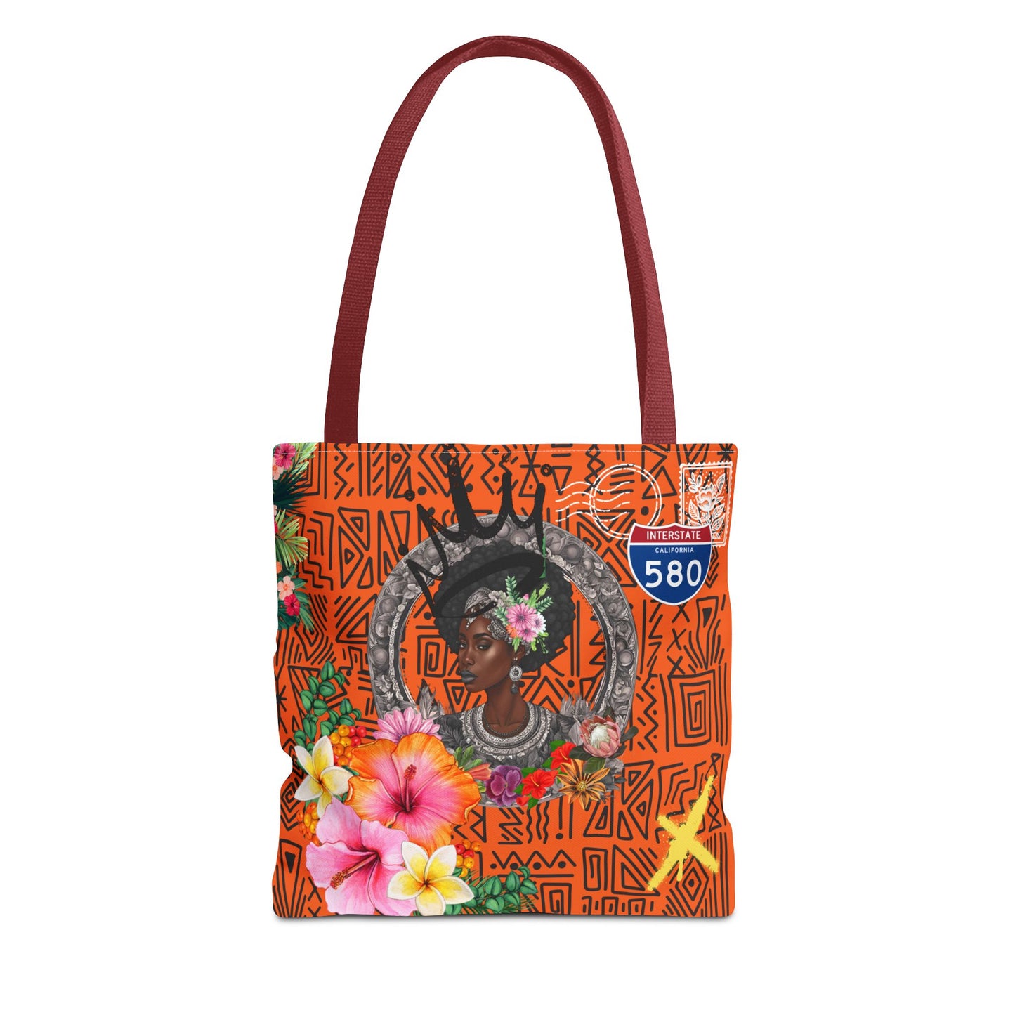 Keep Ya' Head Up Tote Bag - Orange