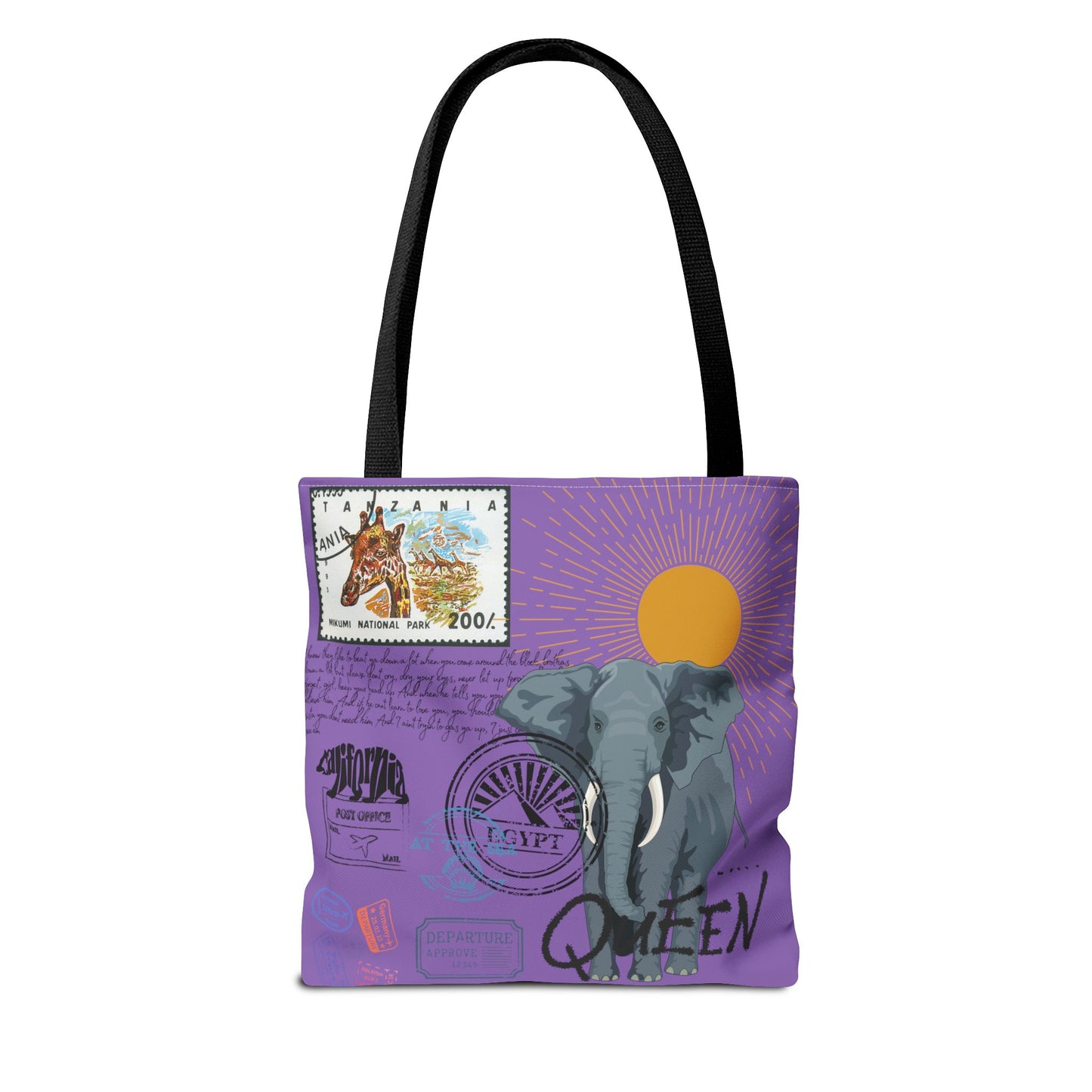 Keep Ya' Head Up Tote Bag - Purple