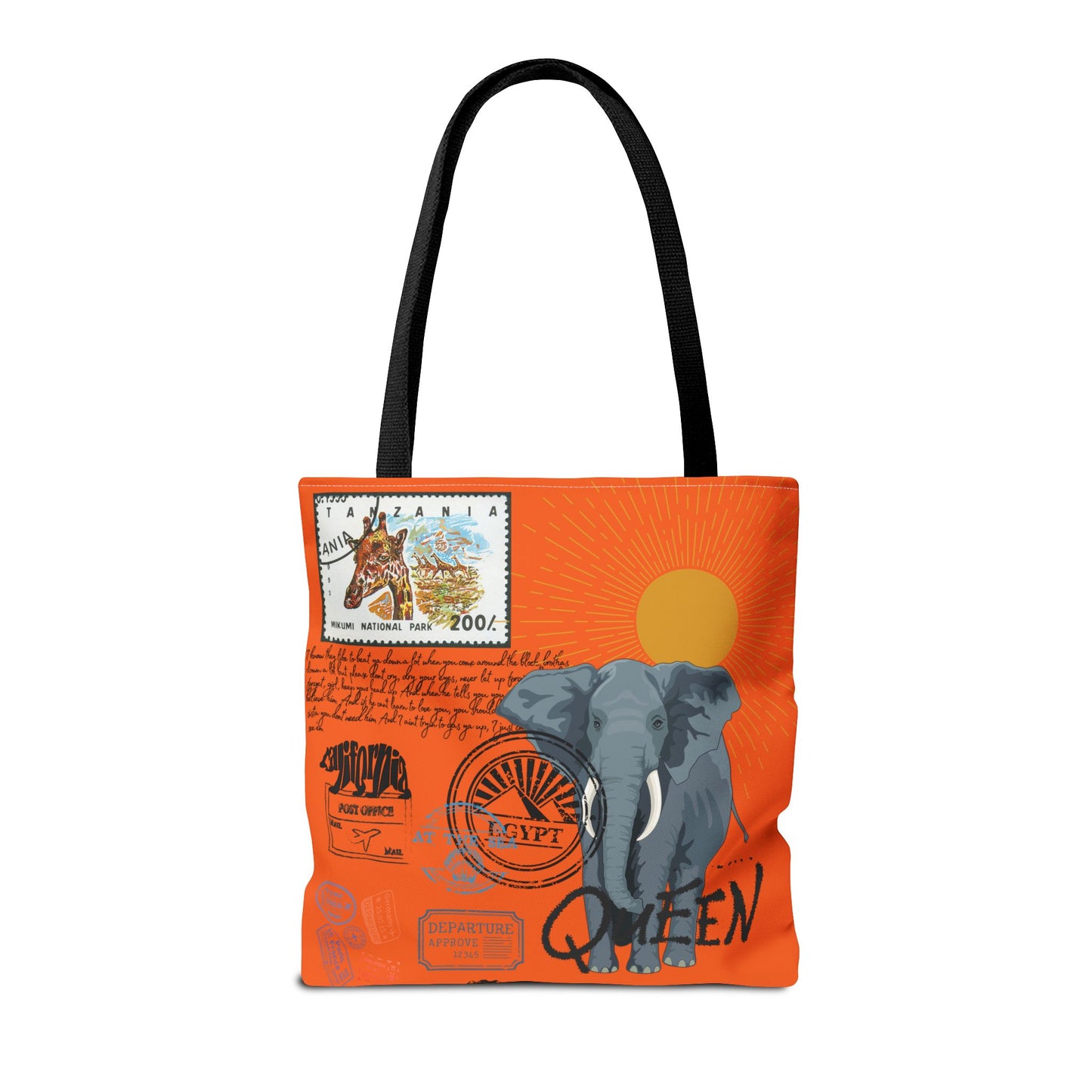 Keep Ya' Head Up Tote Bag - Orange