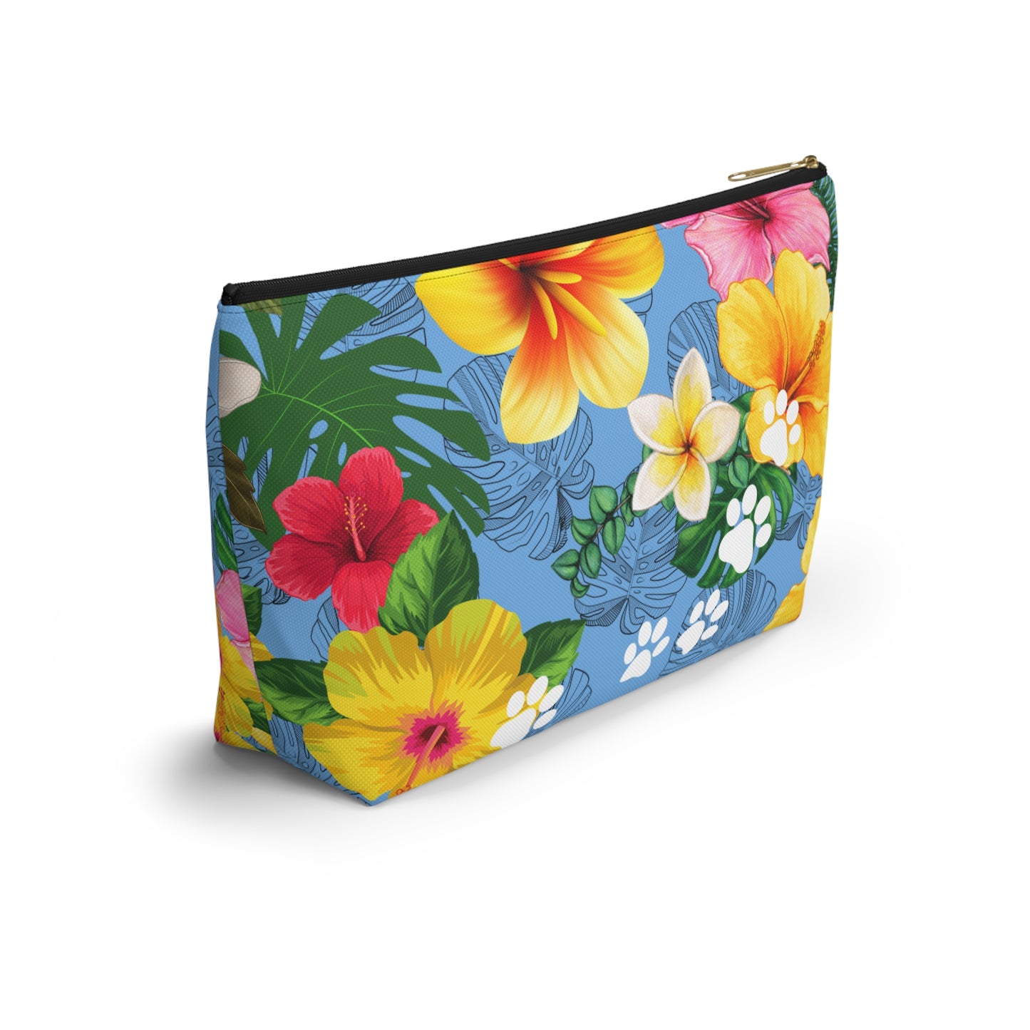 Flower Rrrotie Accessory Pouch Blue