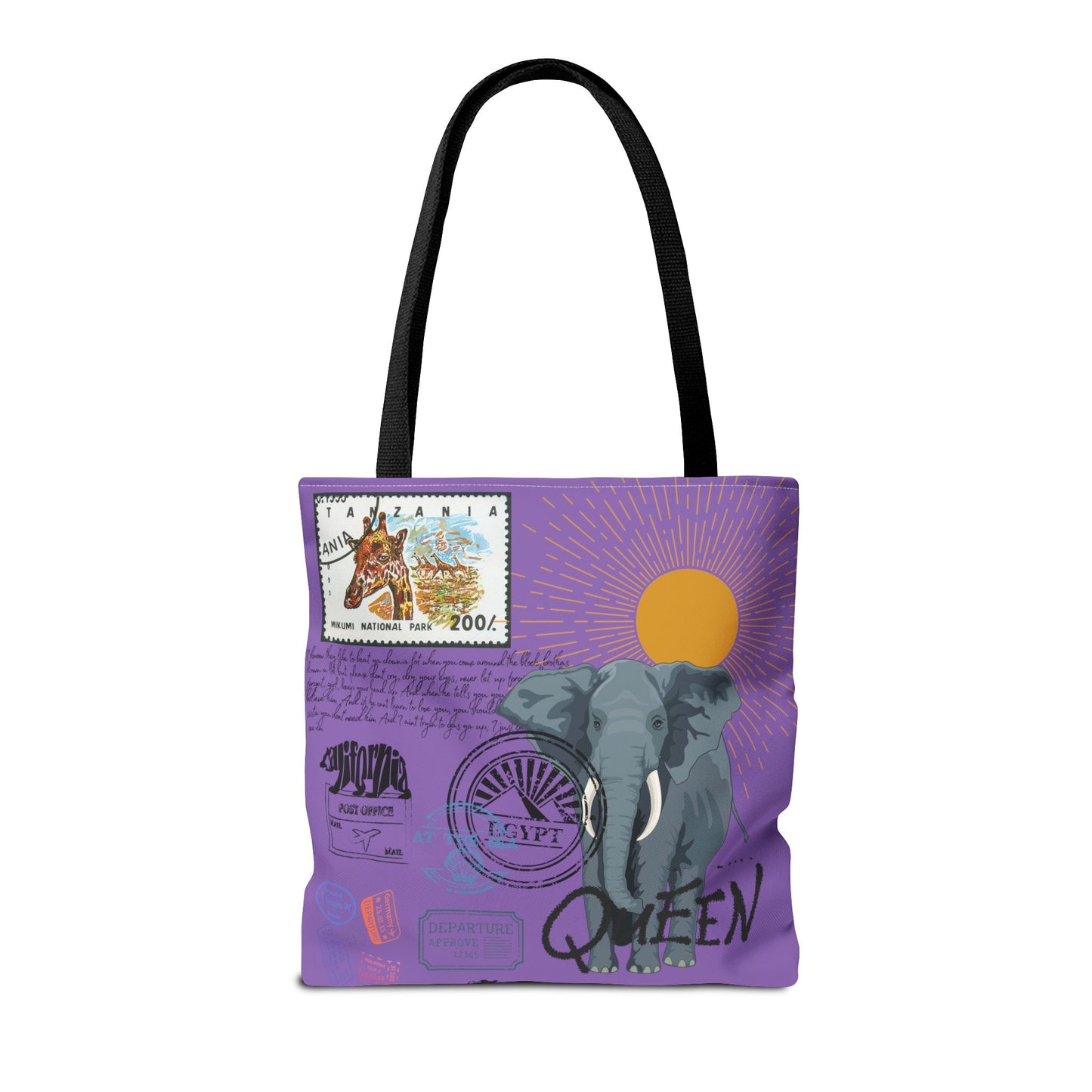 Keep Ya' Head Up Tote Bag - Purple