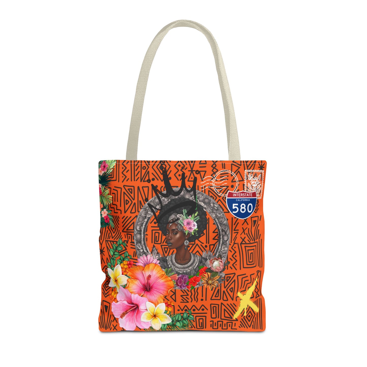 Keep Ya' Head Up Tote Bag - Orange