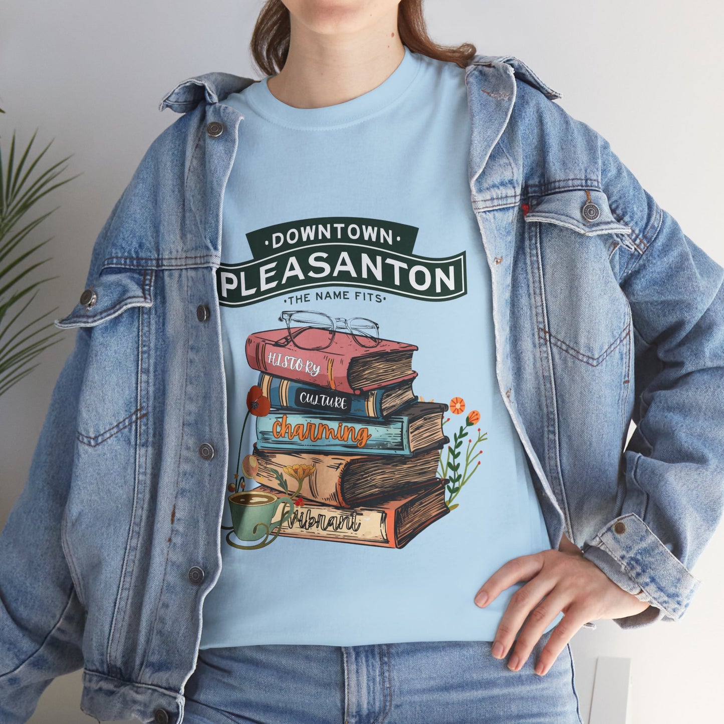 Downtown Pleasanton Bookstack Adult Tee