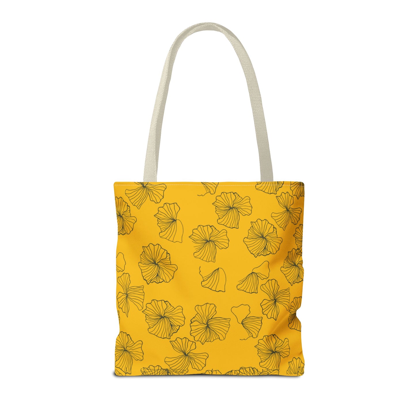 Kitty Poppy Tote Bag Yellow