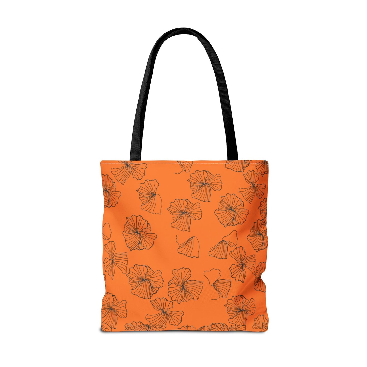 Kitty Poppy Tote Bag Orange