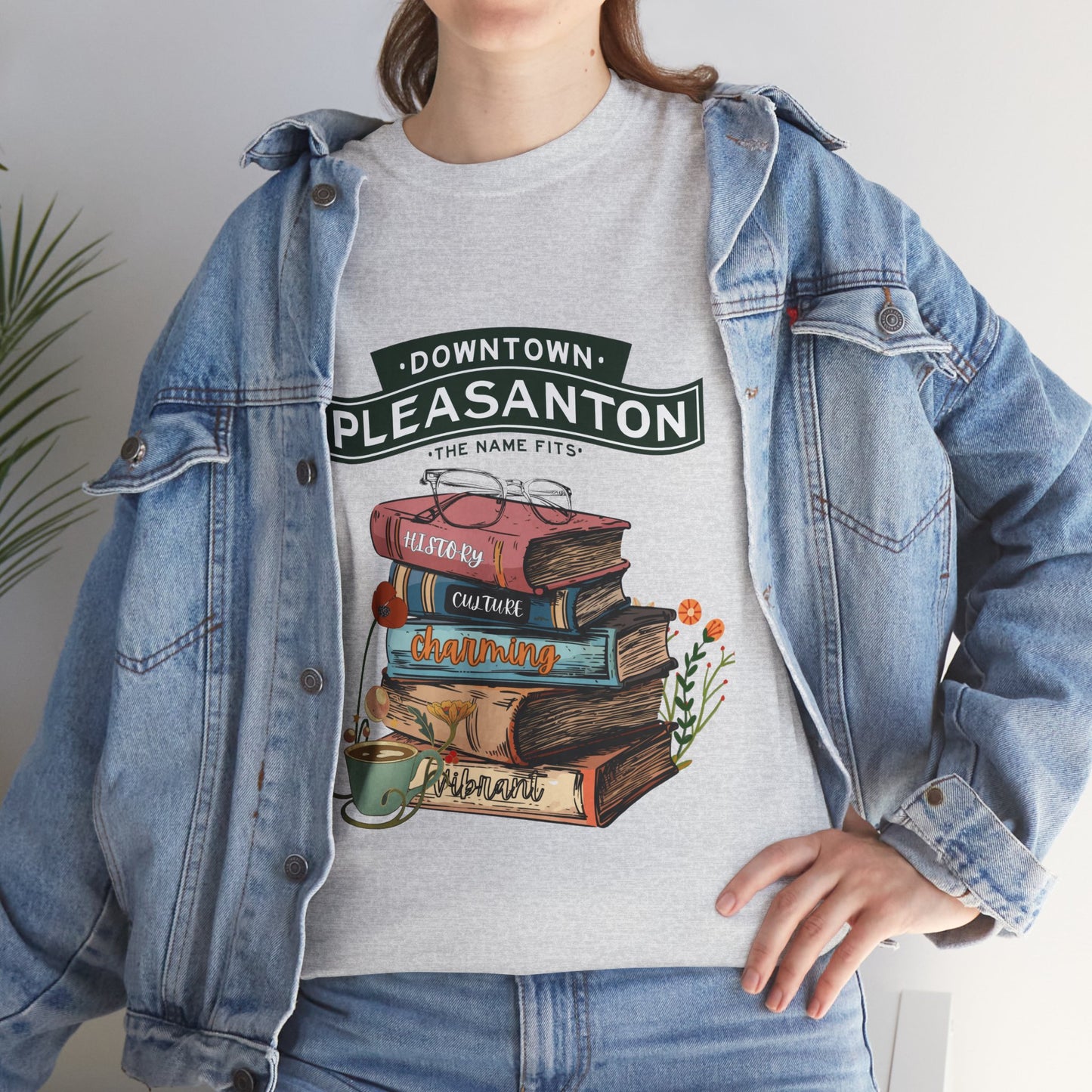 Downtown Pleasanton Bookstack Adult Tee