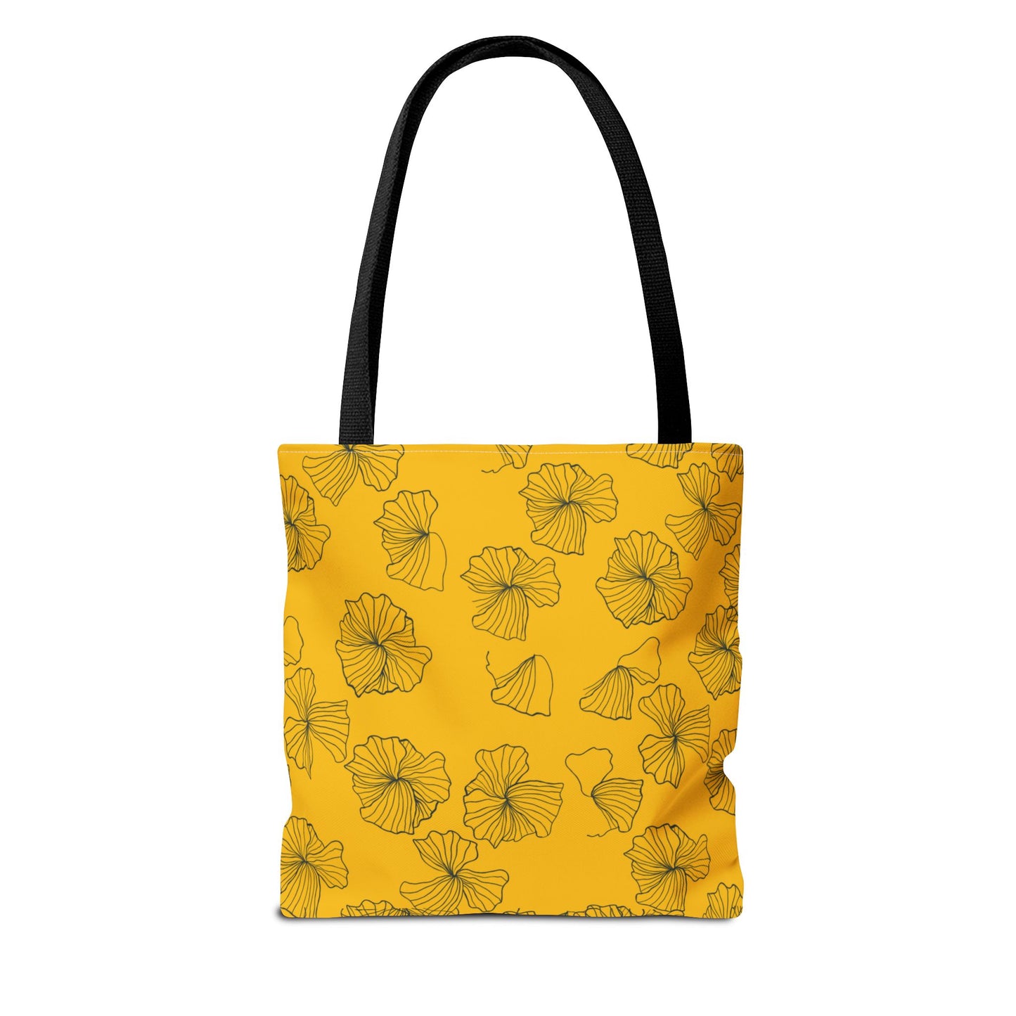 Kitty Poppy Tote Bag Yellow