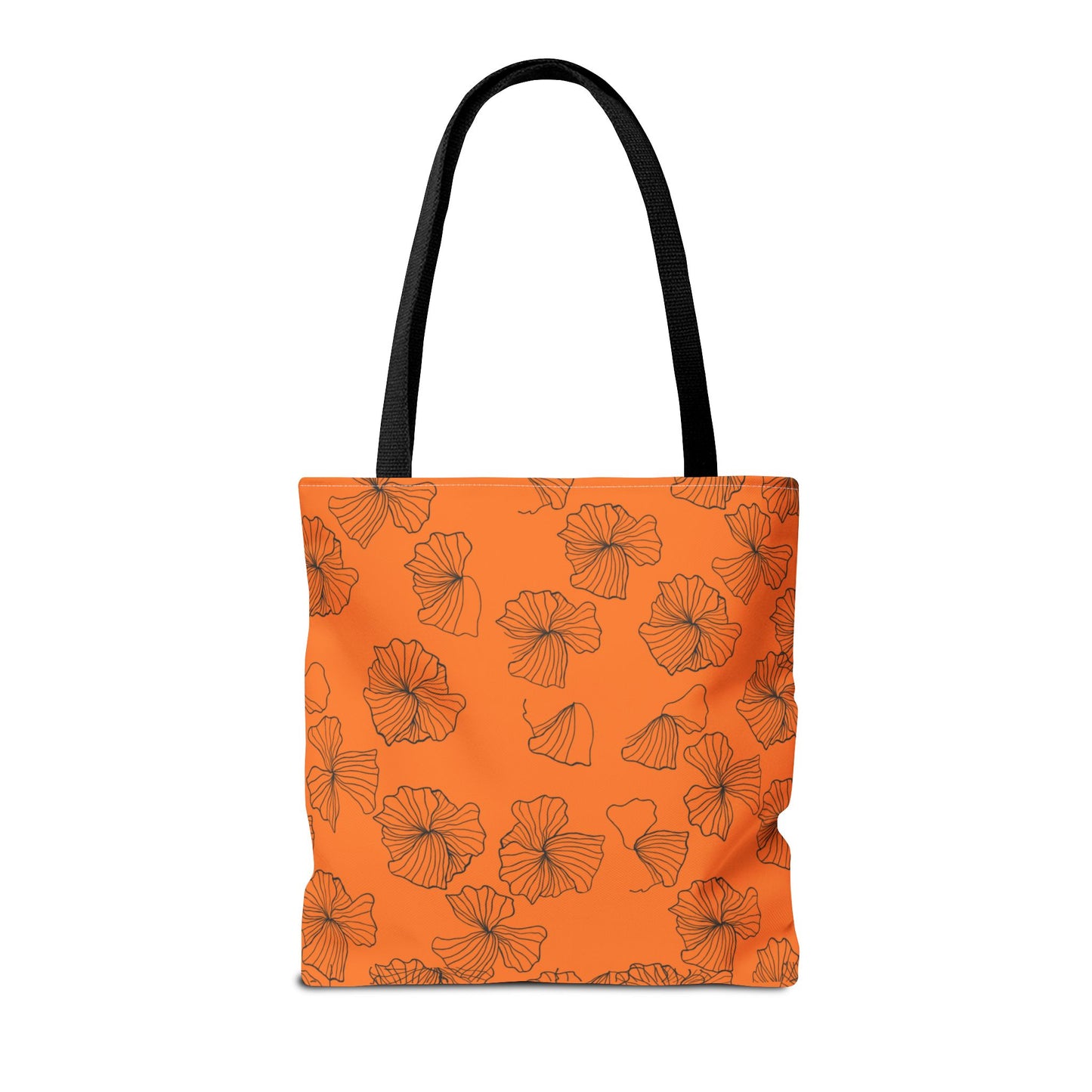 Kitty Poppy Tote Bag Orange