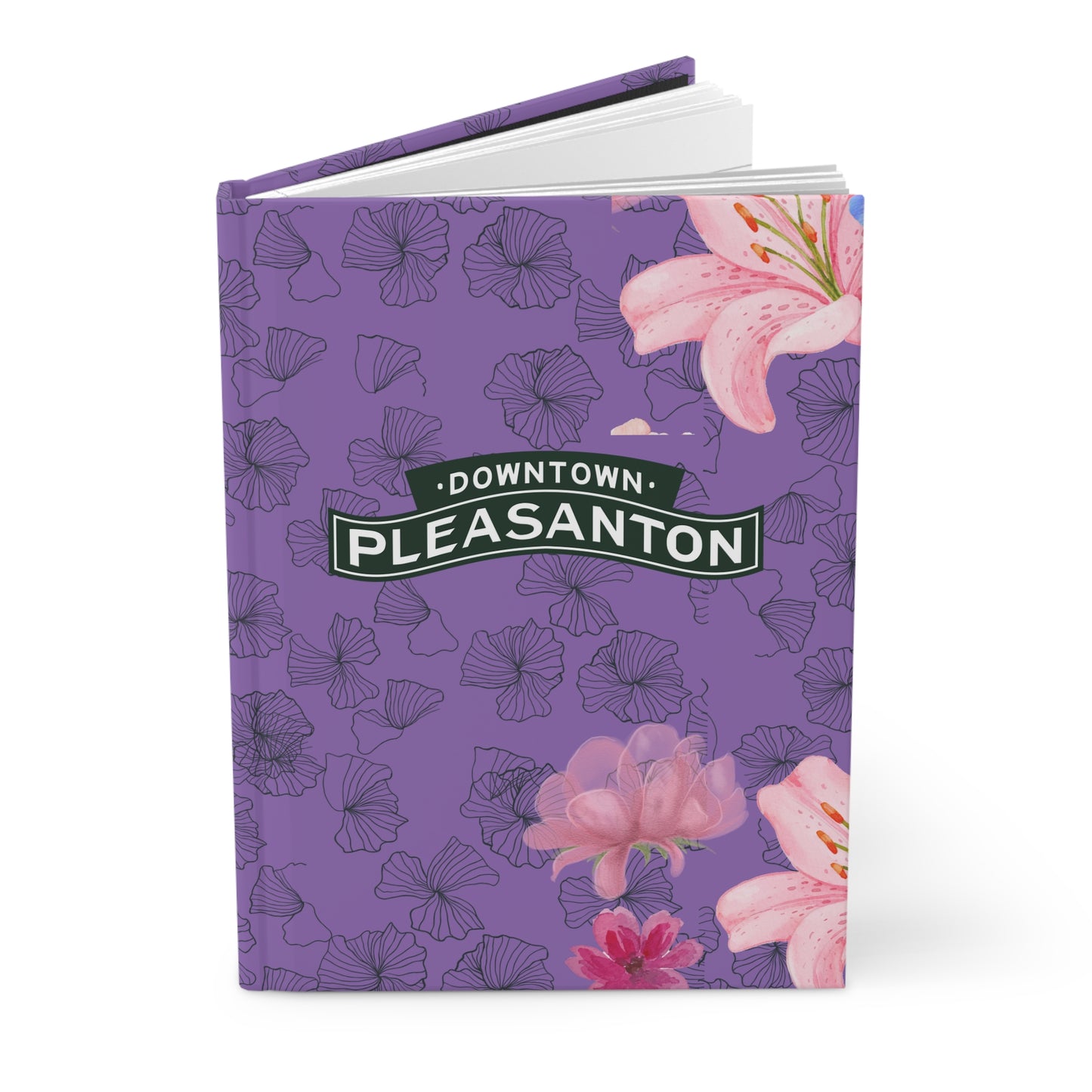 Downtown Pleasanton Floral Paradise Journal - Purple