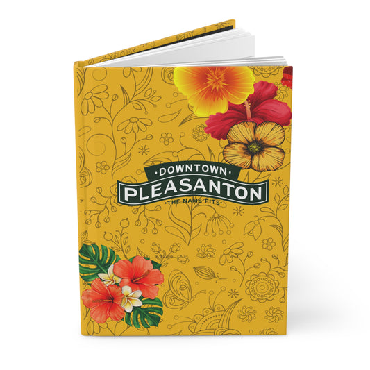 Downtown Pleasanton Floral Paisley Journal Yellow