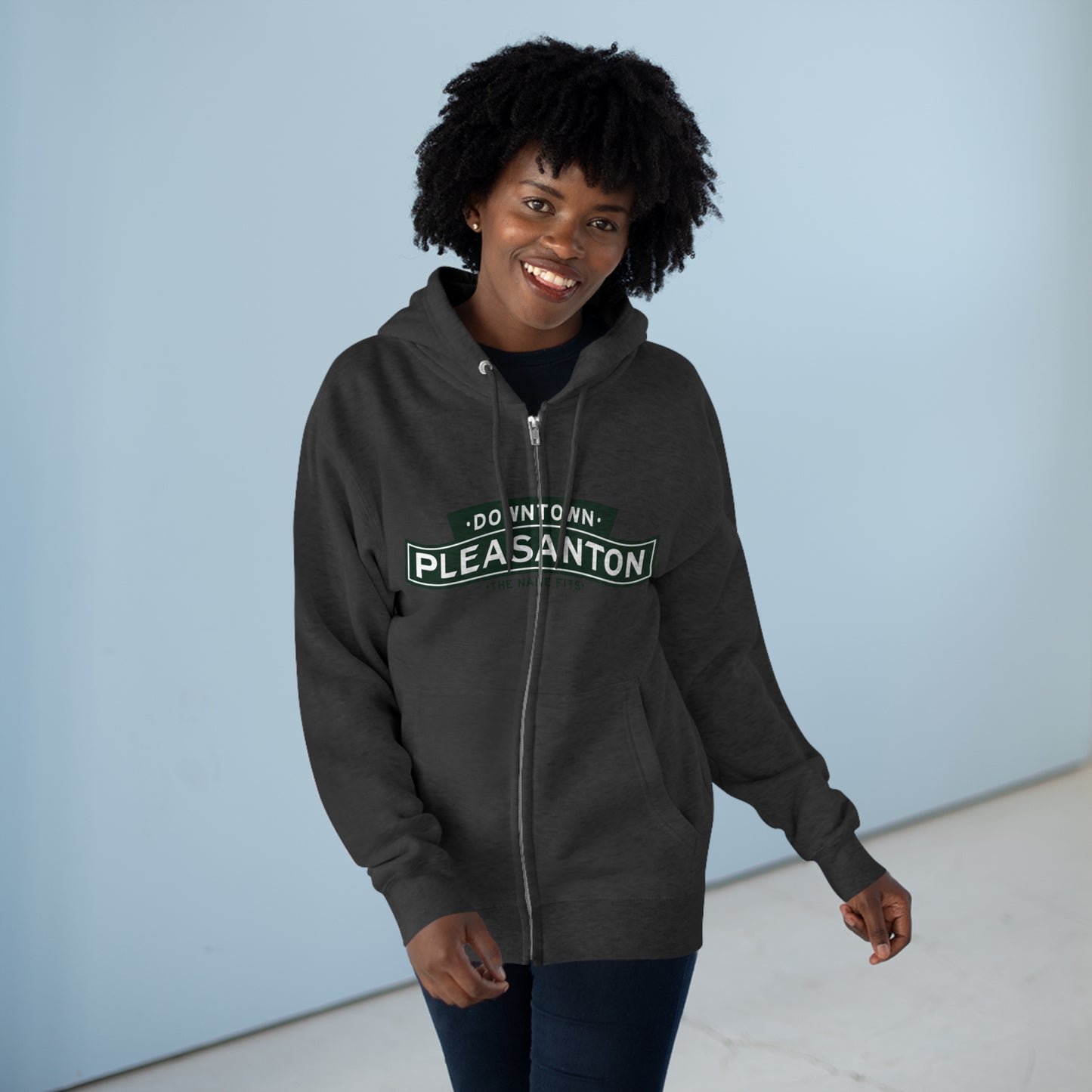 Downtown Pleasanton Unisex Zip Hoodie