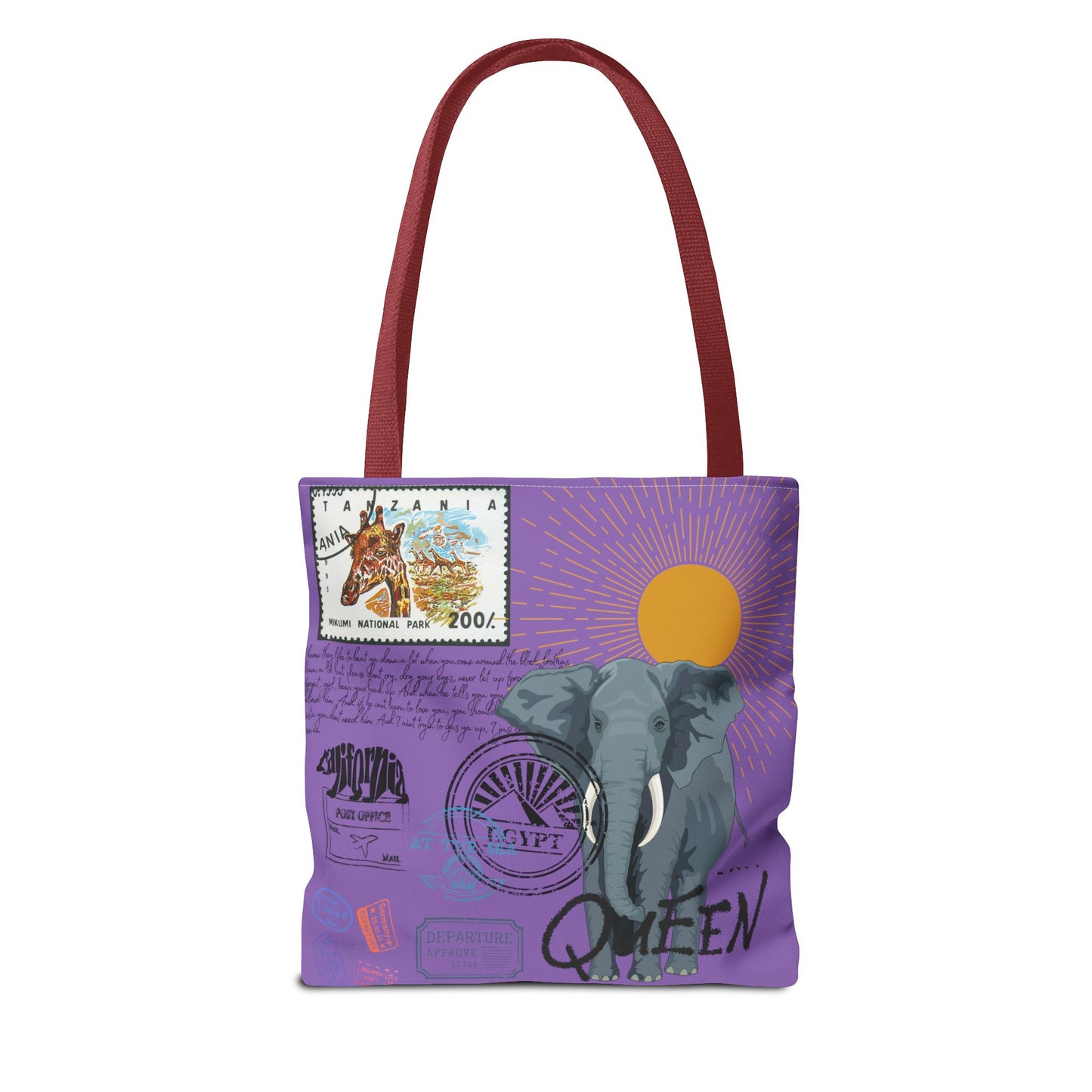 Keep Ya' Head Up Tote Bag - Purple