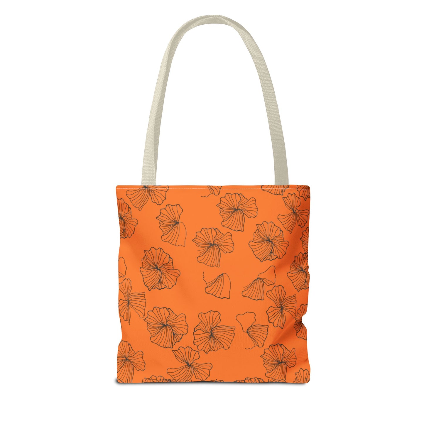 Kitty Poppy Tote Bag Orange