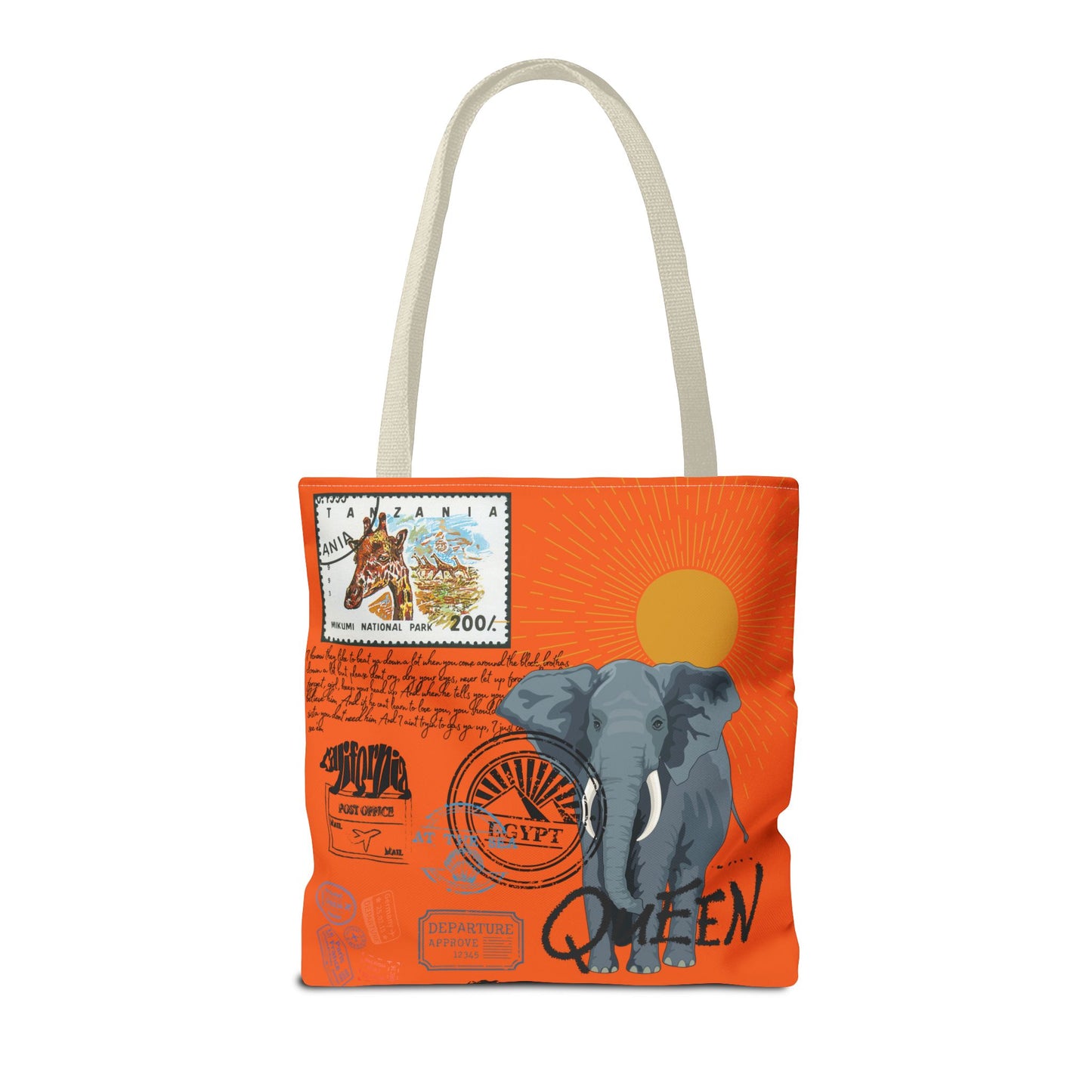 Keep Ya' Head Up Tote Bag - Orange