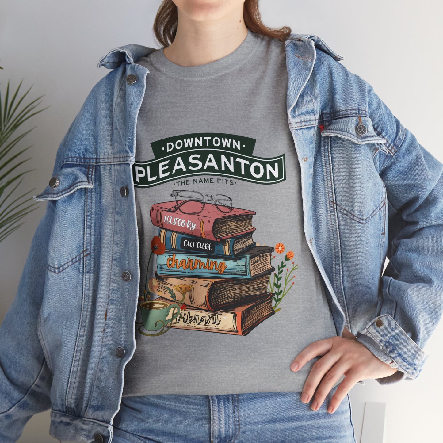 Downtown Pleasanton Bookstack Adult Tee